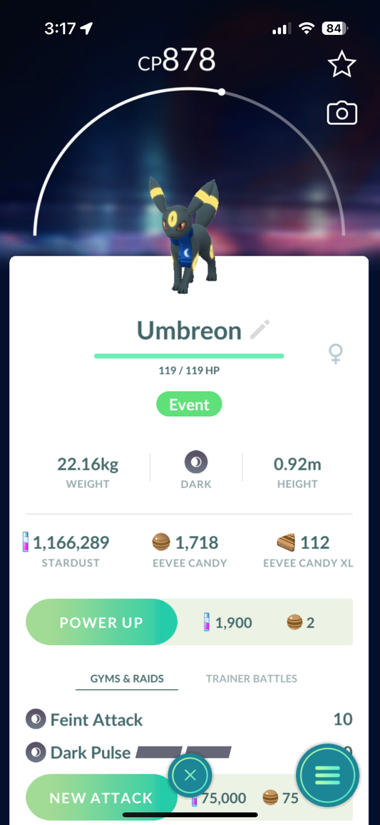 Umbreon with Scarf "EVENT"