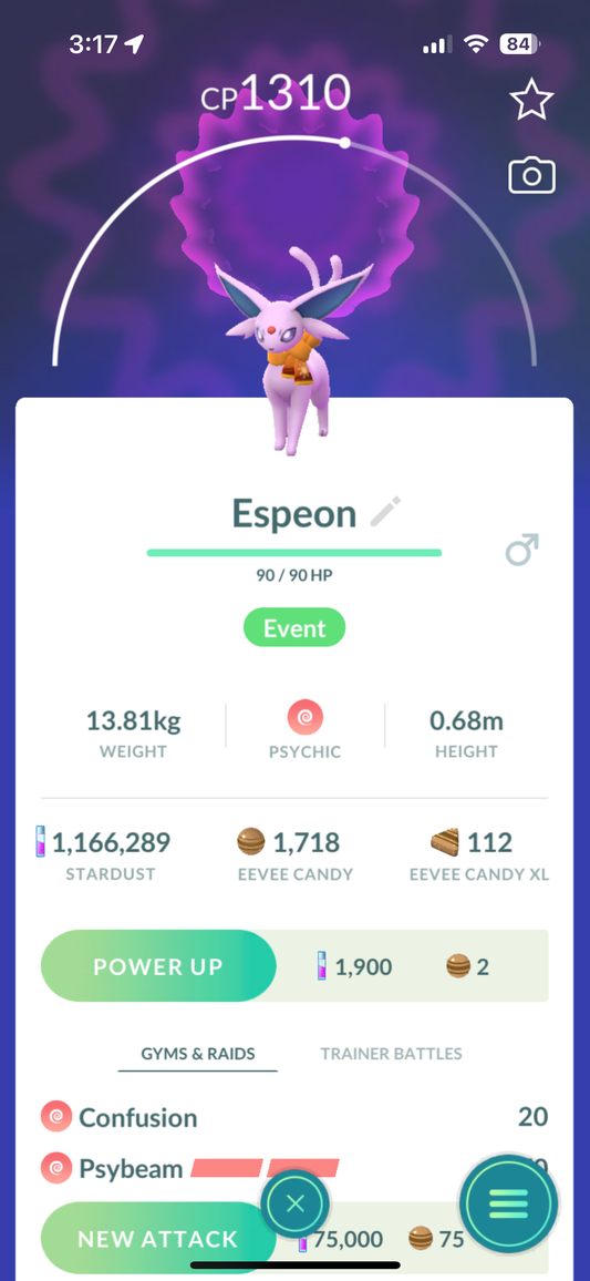 Espeon with Scarf "EVENT"