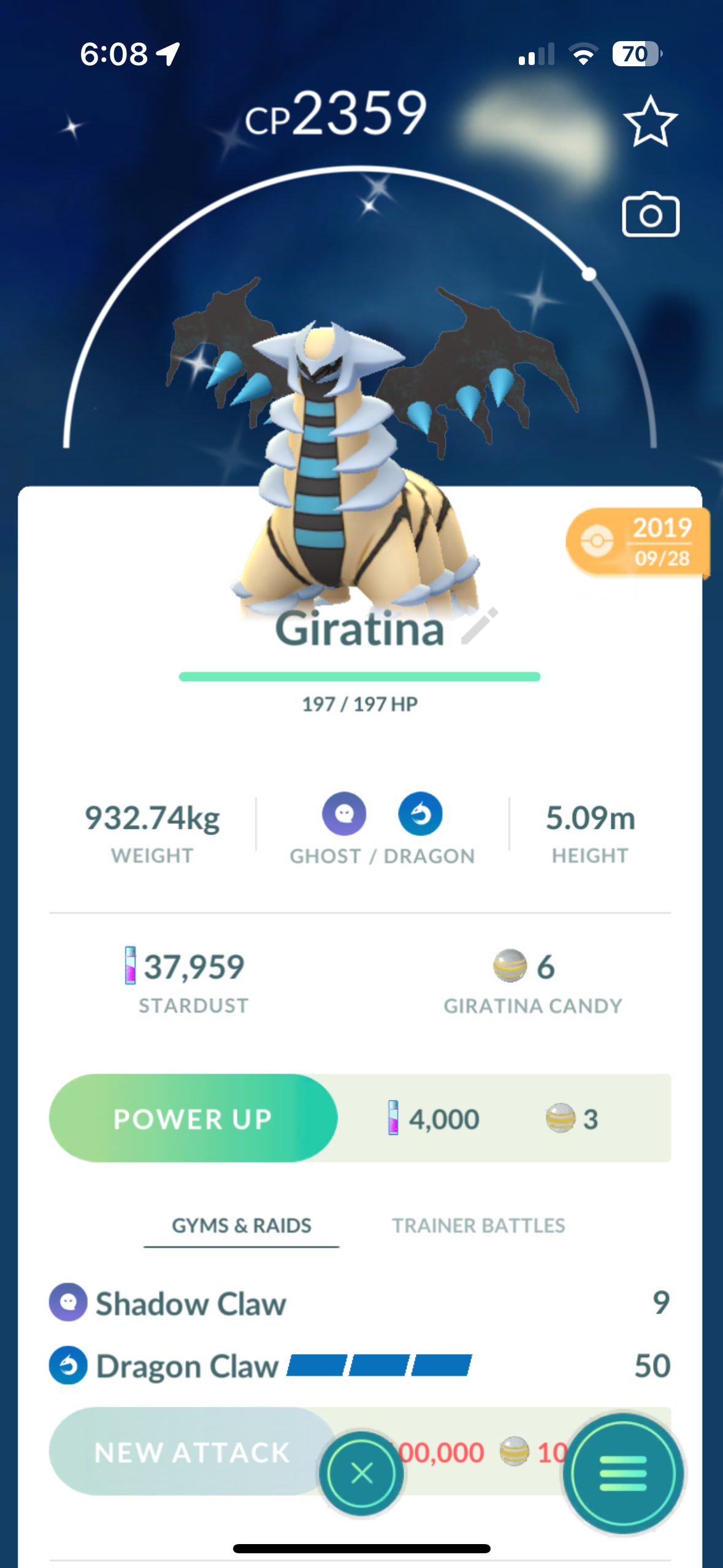 Shiny Giratina "SHINY" "LEGENDARY