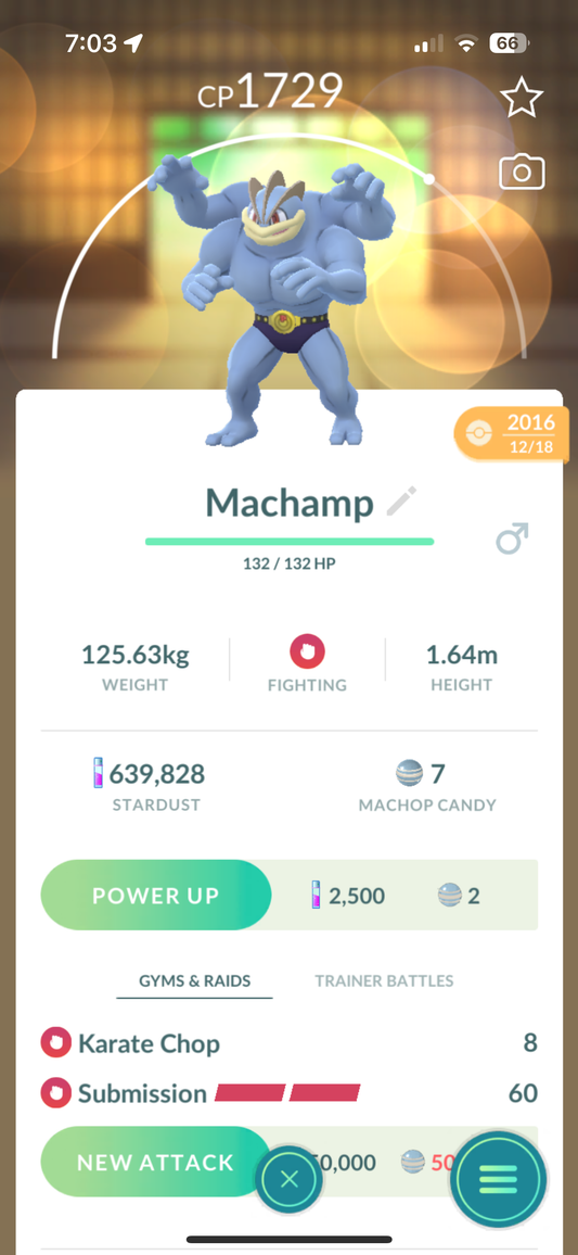 Machamp with Legacy moves "Legacy"