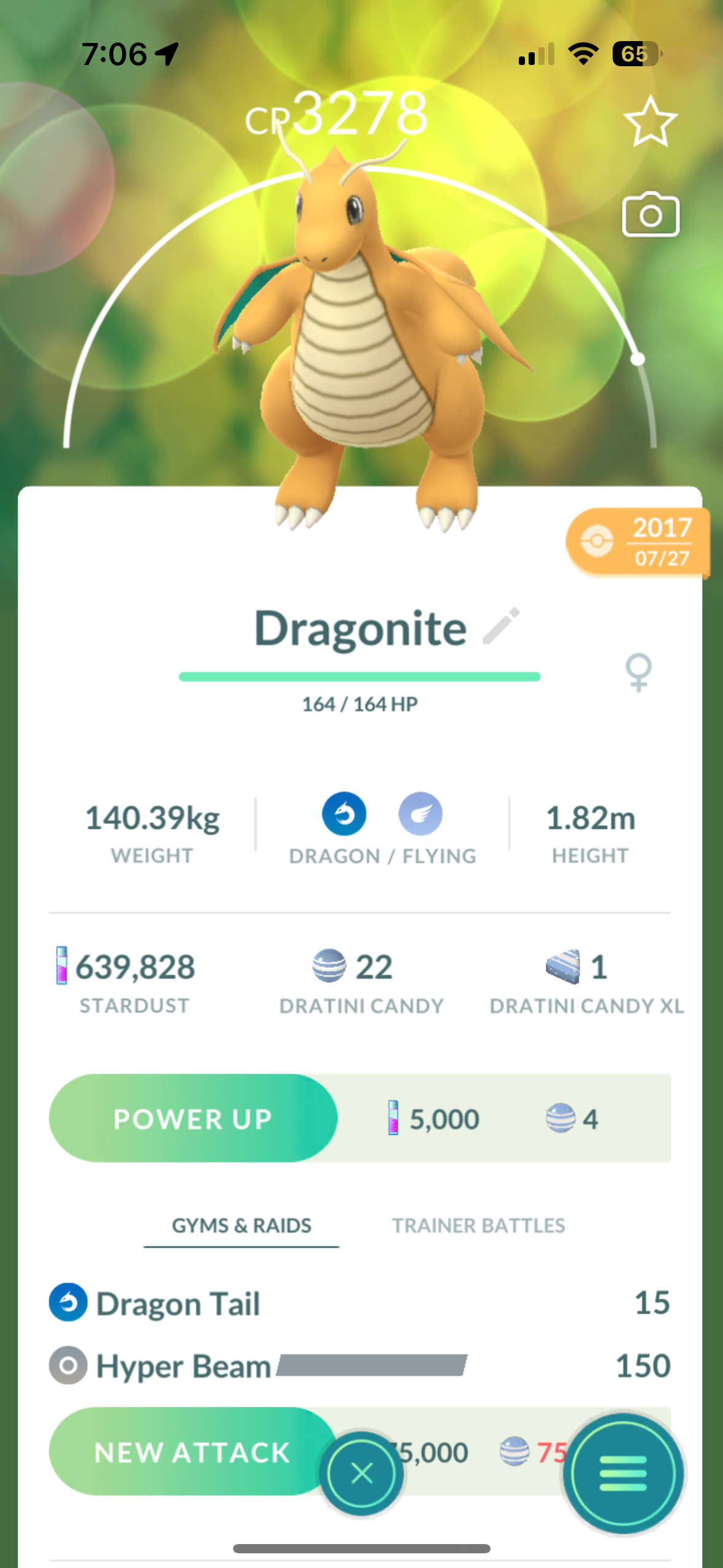 Dragonite High CP trade "High CP"