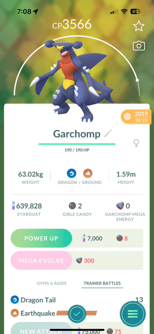 Garchomp High CP trade "High CP"