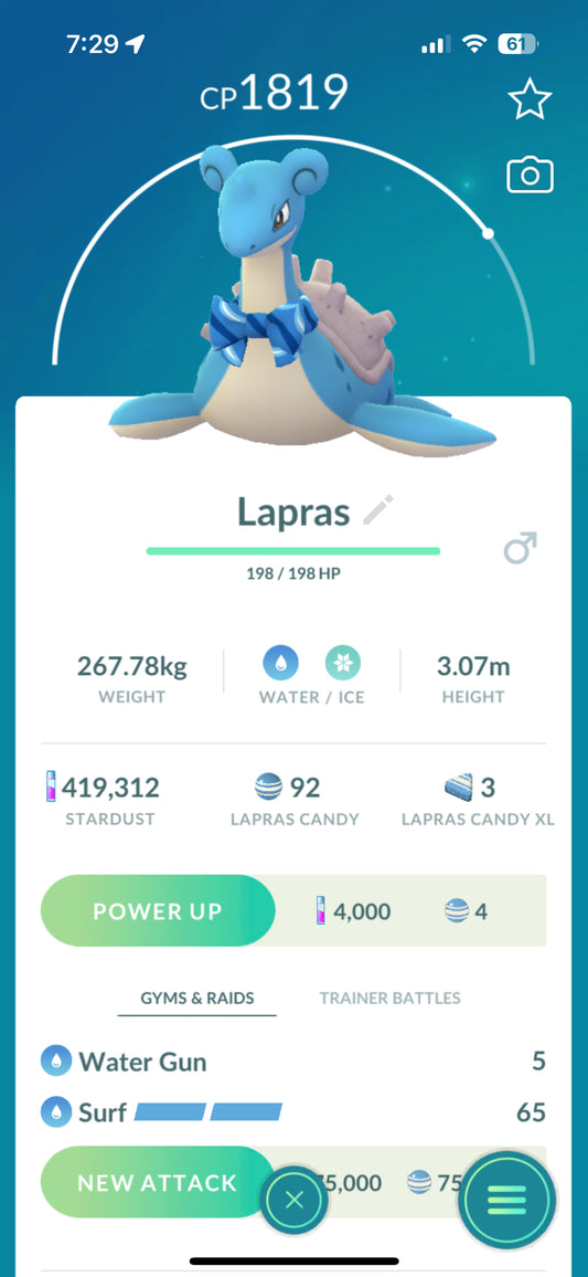 Lapras with Bow "EVENT"