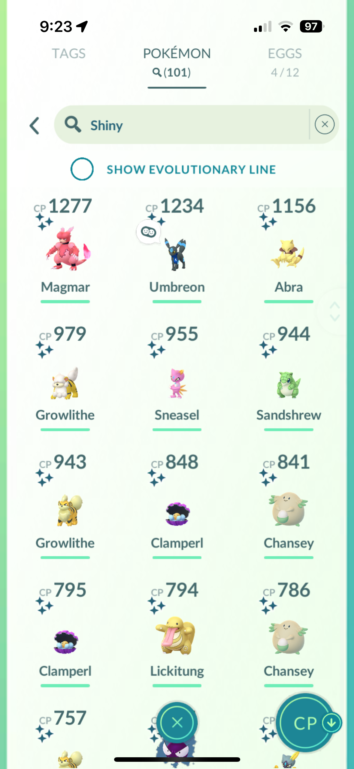 4. Ultra Shiny Collector Account (100+) [Blue Team] Legendary/Event/Background