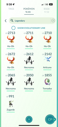 3. Mega Shiny Collector Account (90+) [Blue Team] Legendary/Event/Background