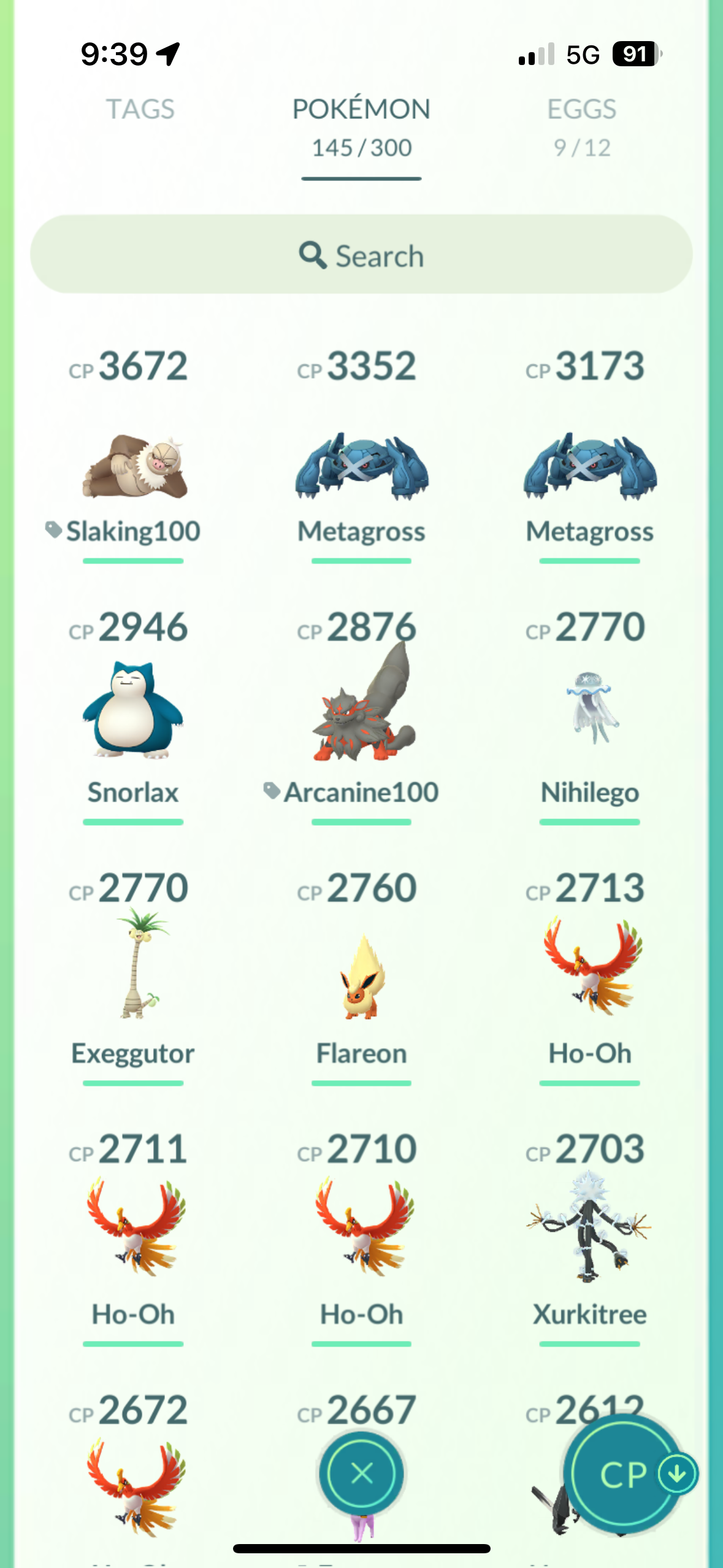 3. Mega Shiny Collector Account (90+) [Blue Team] Legendary/Event/Background