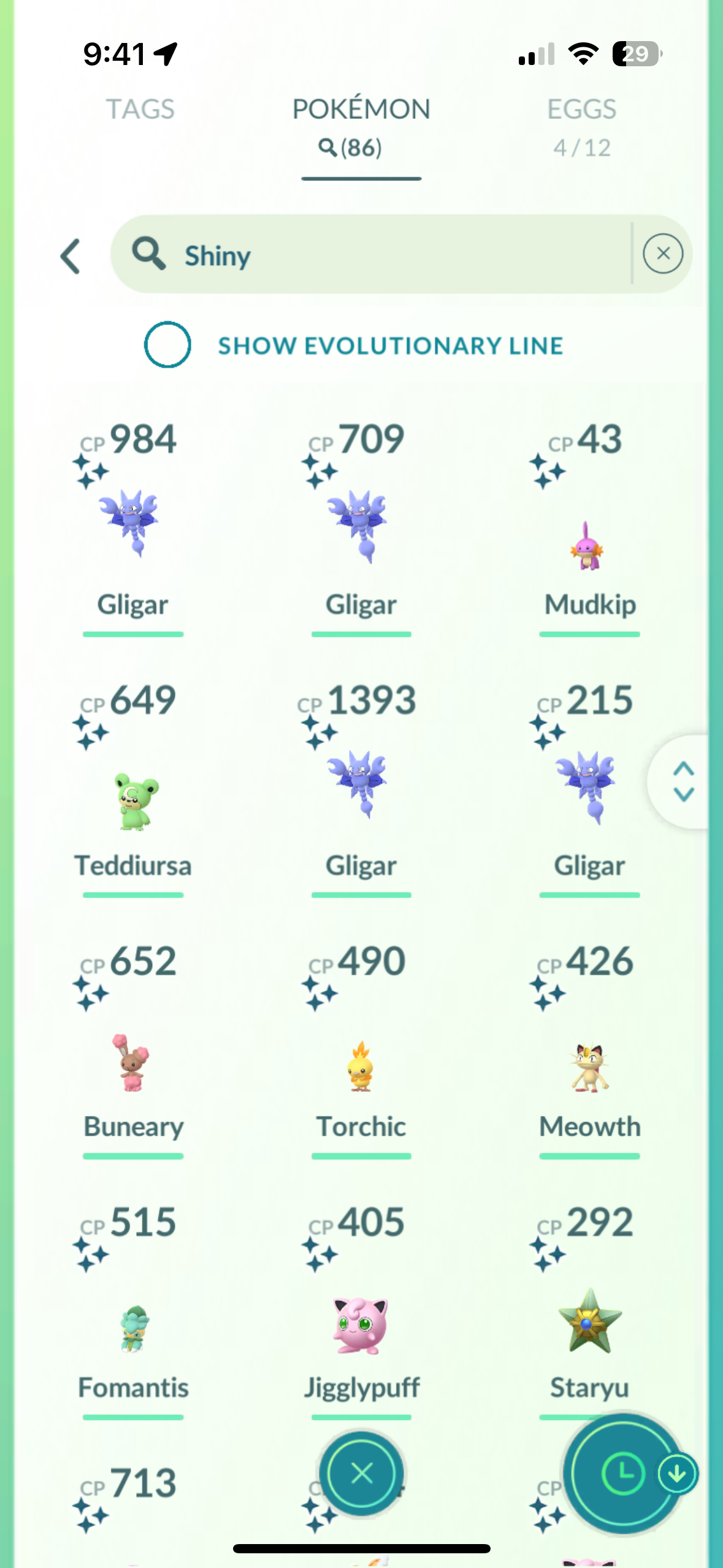 7. Mega Shiny Collector Account (80+) [Blue Team] Legendary/Event