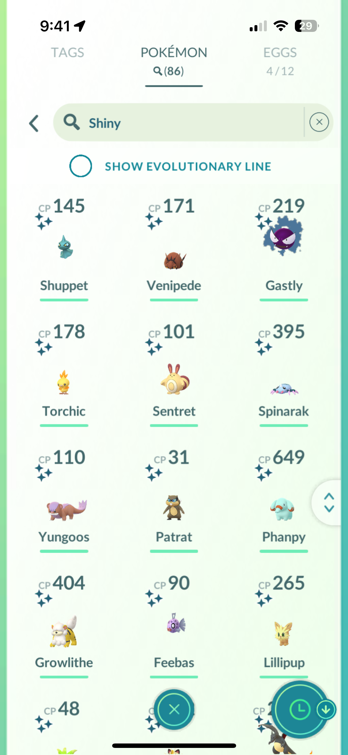 7. Mega Shiny Collector Account (80+) [Blue Team] Legendary/Event