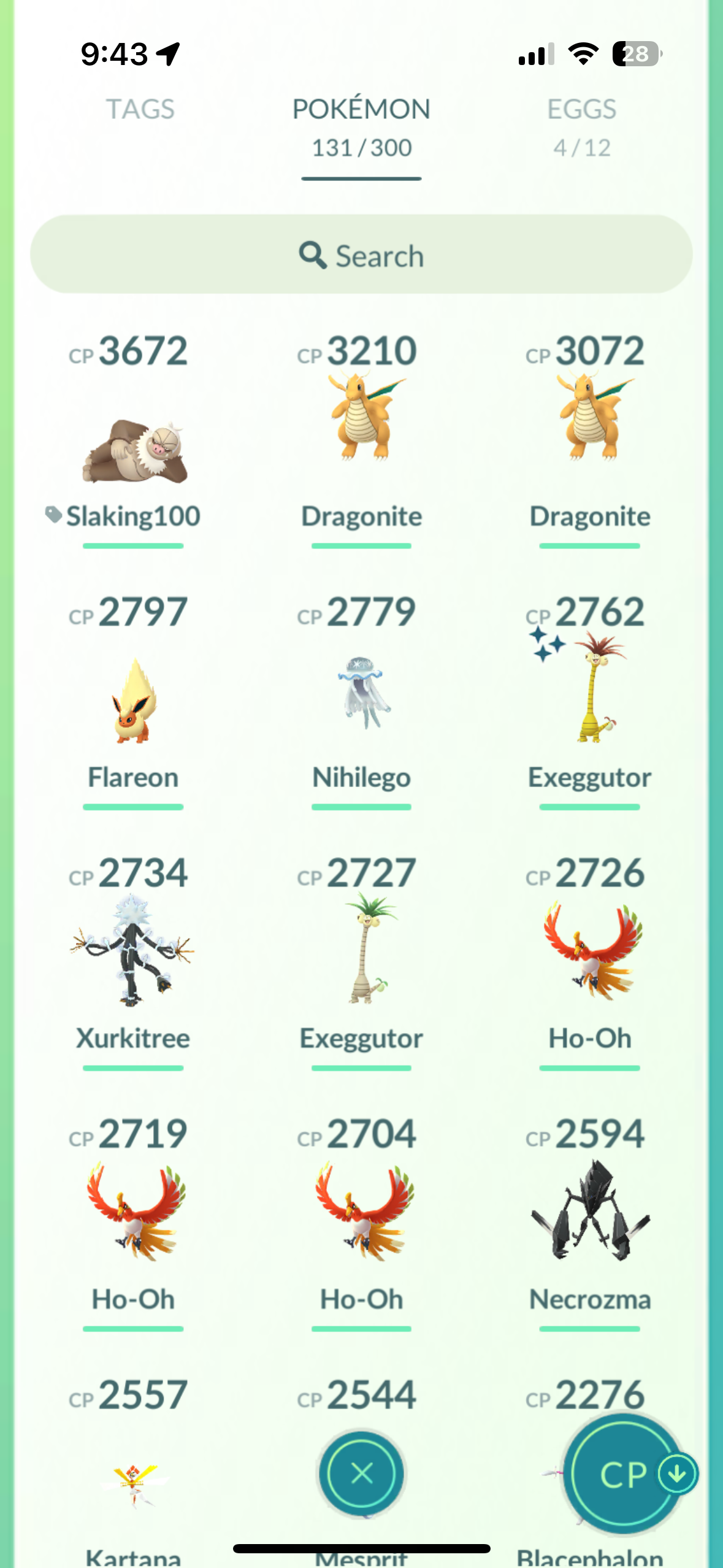 7. Mega Shiny Collector Account (80+) [Blue Team] Legendary/Event