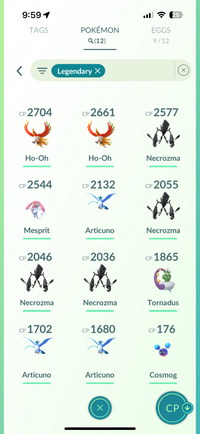 5. Ultra Shiny Collector Account (100+) [Blue Team] Legendary/Event