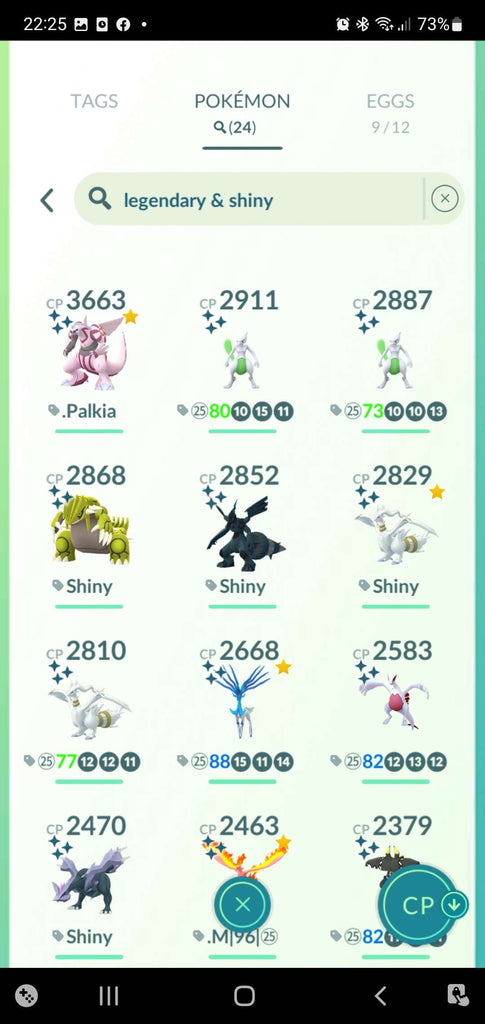 Top 12 pokémons shiny