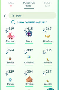 Account 1 - Shiny Collection [Red Team] - Pokemon GO