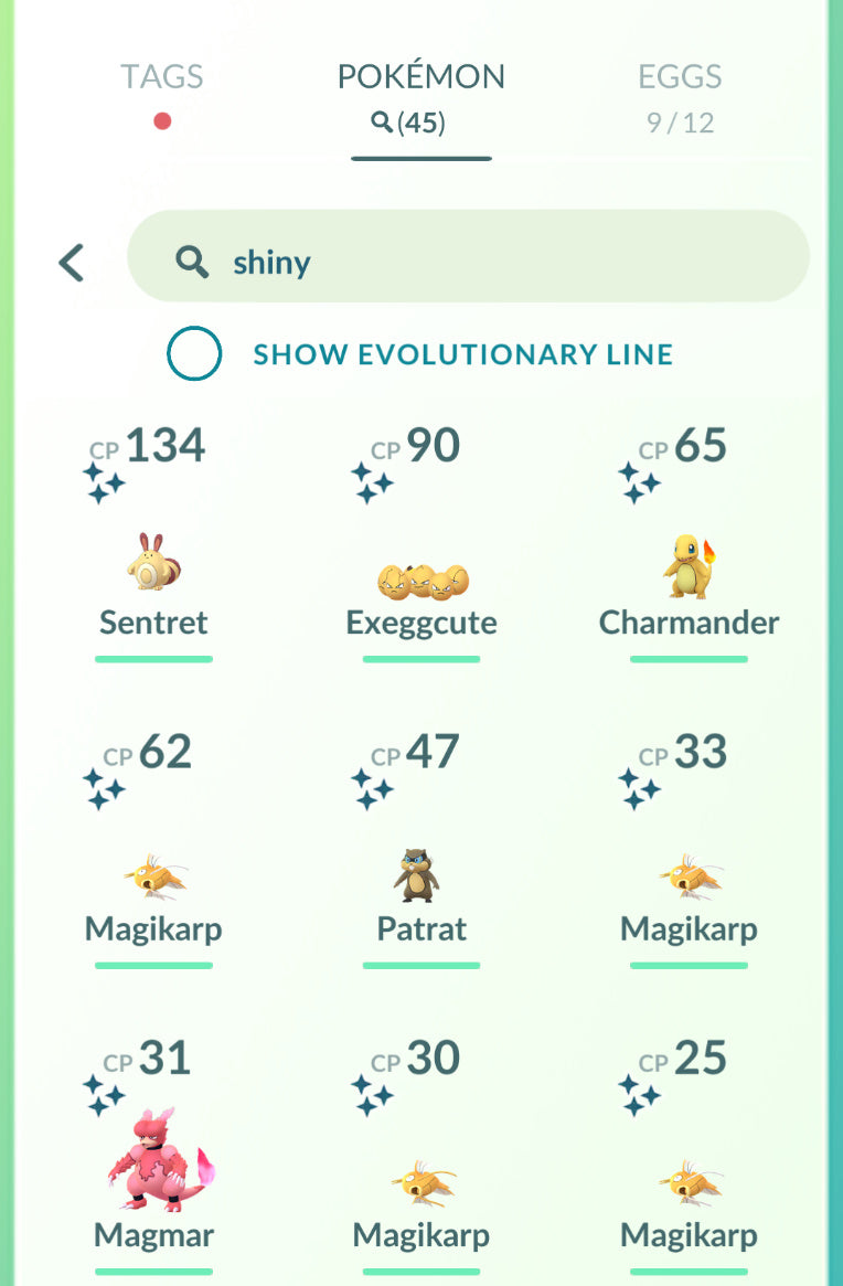 Account 1 - Shiny Collection [Red Team] - Pokemon GO