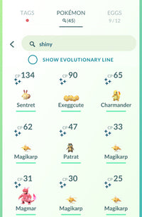 Account 1 - Shiny Collection [Red Team] - Pokemon GO