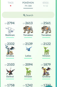 Account 1 - Shiny Collection [Red Team] - Pokemon GO