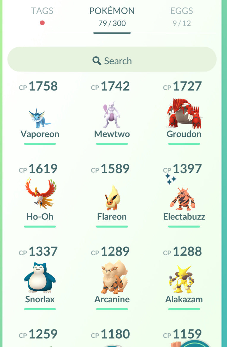 Account 1 - Shiny Collection [Red Team] - Pokemon GO