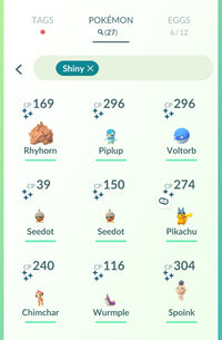 Account 3 - Shiny Collection [Blue Team] - Pokemon GO